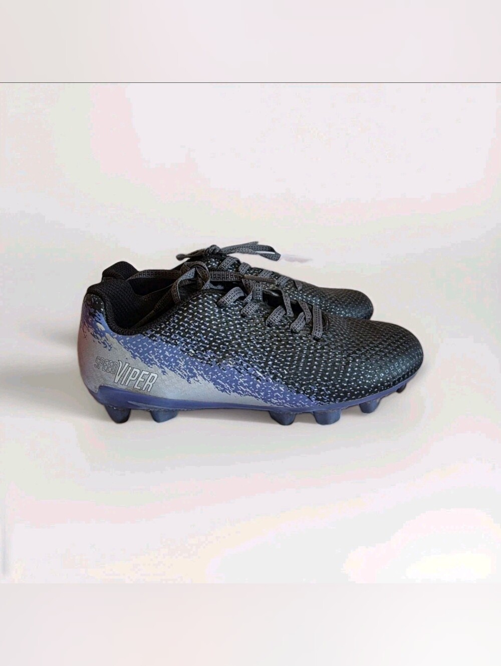 DSG Speed Viper Soccer Football Cleats Youth Sz 1 Purple Silver Boys Girls